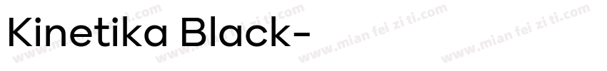 Kinetika Black字体转换